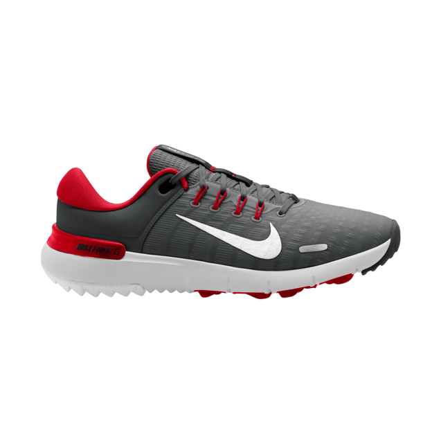 Prior Generation - Free Golf Spikeless Golf Shoe - Grey/Red NIKE