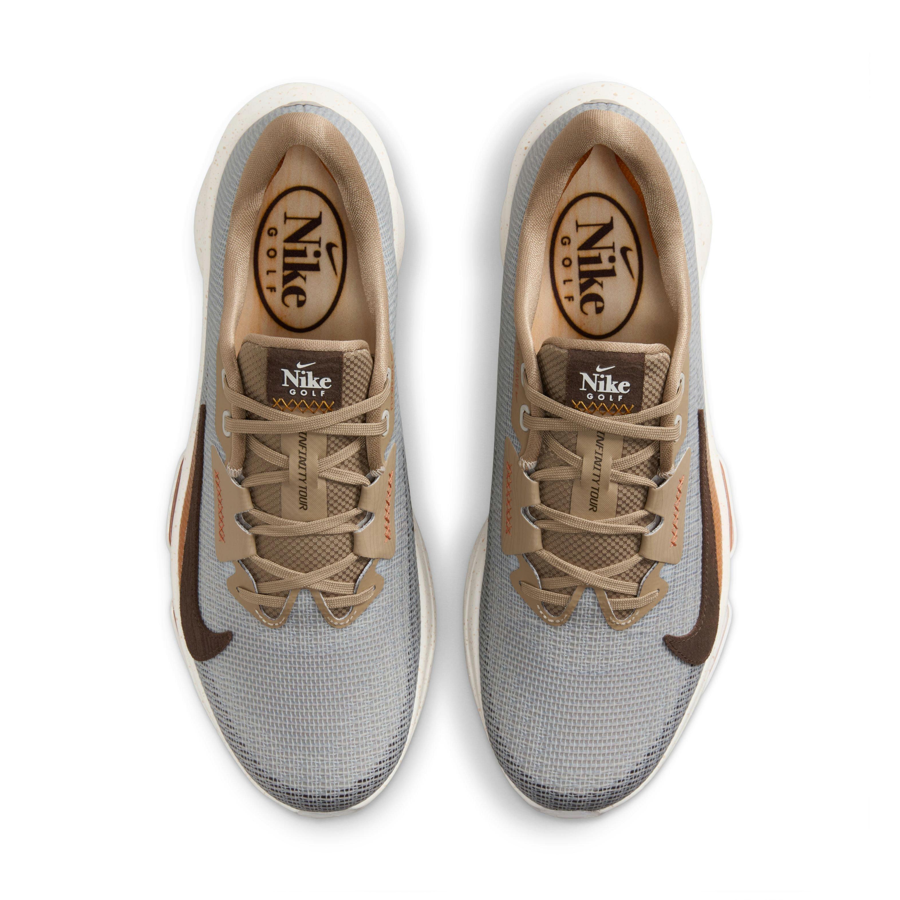 Air Zoom Infinity Tour NXT 2 NRG Spikeless Golf Shoe - Grey/Brown