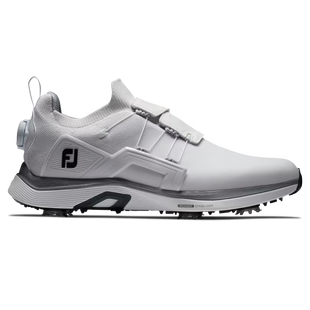 Chaussures HyperFlex BOA à crampons pour hommes - Blanc et gris