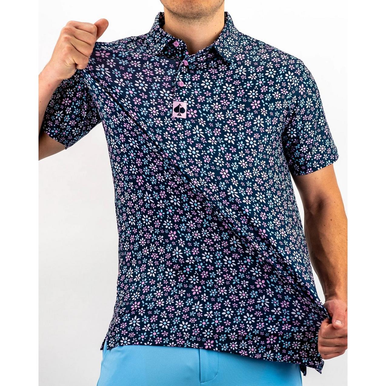 Men's Daisy Daze Short Sleeve Polo