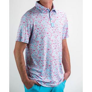 Men's Flamingo Shatter Short Sleeve Polo