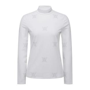 Women's AOP Logo High Neck Pullover ANEW