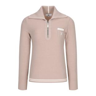 Women's Wide Collar Knit 1/2 Zip Pullover