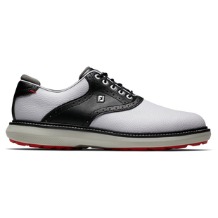 Men's Traditions Spikeless Golf Shoe - White/Black