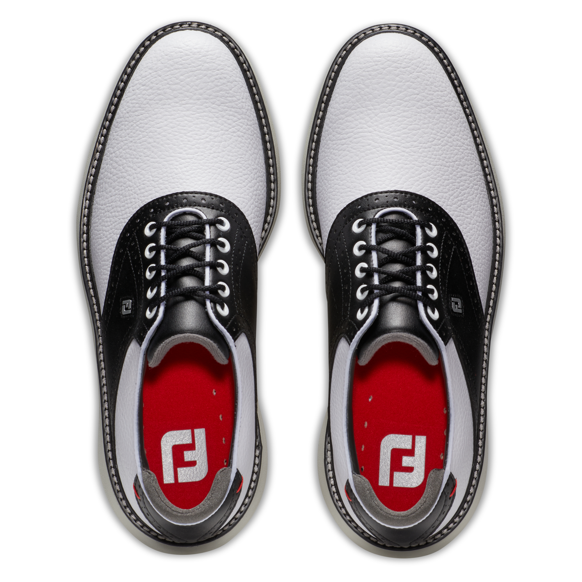 Men's Traditions Spikeless Golf Shoe - White/Black