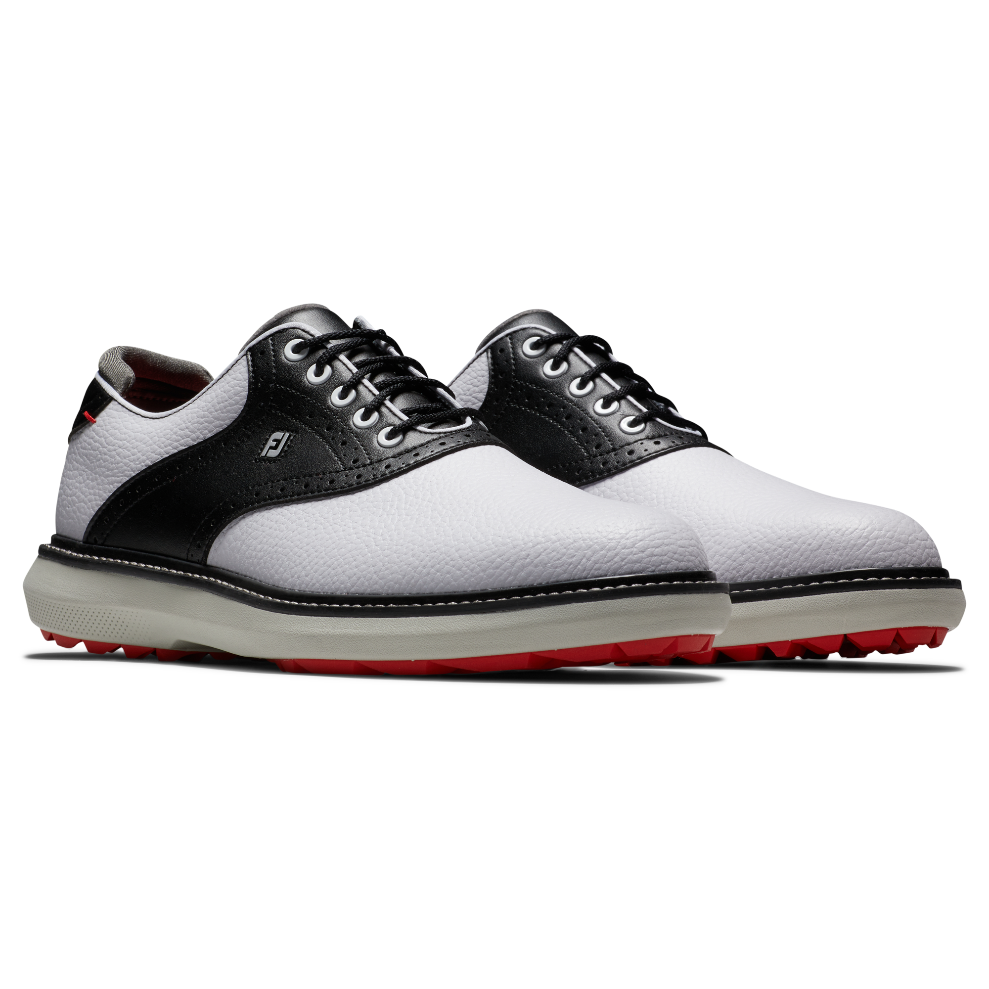 Men's Traditions Spikeless Golf Shoe - White/Black