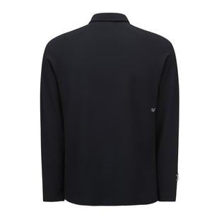 Men's Textured Long Sleeve Polo ANEW