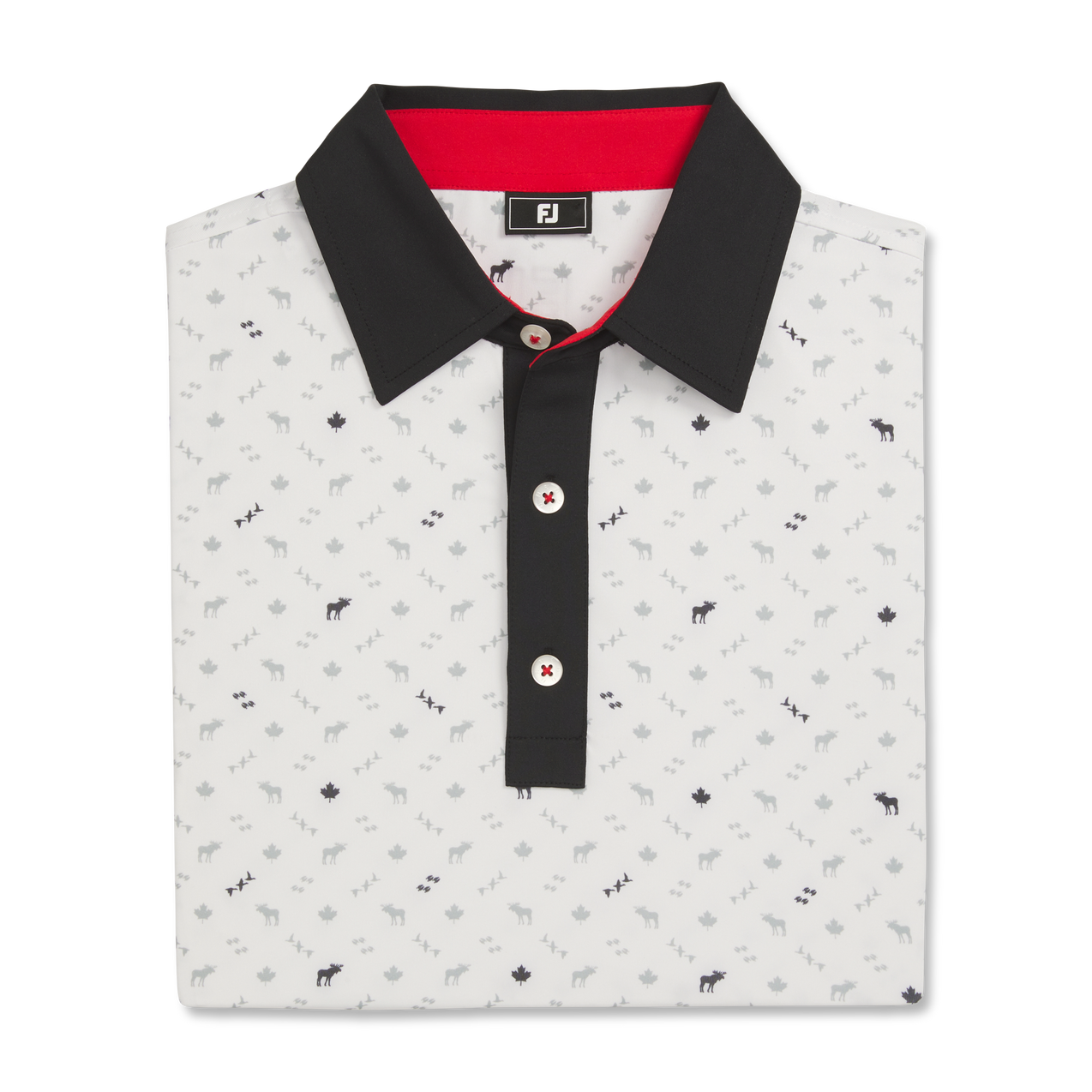 Men's Canada Print Short Sleeve Polo