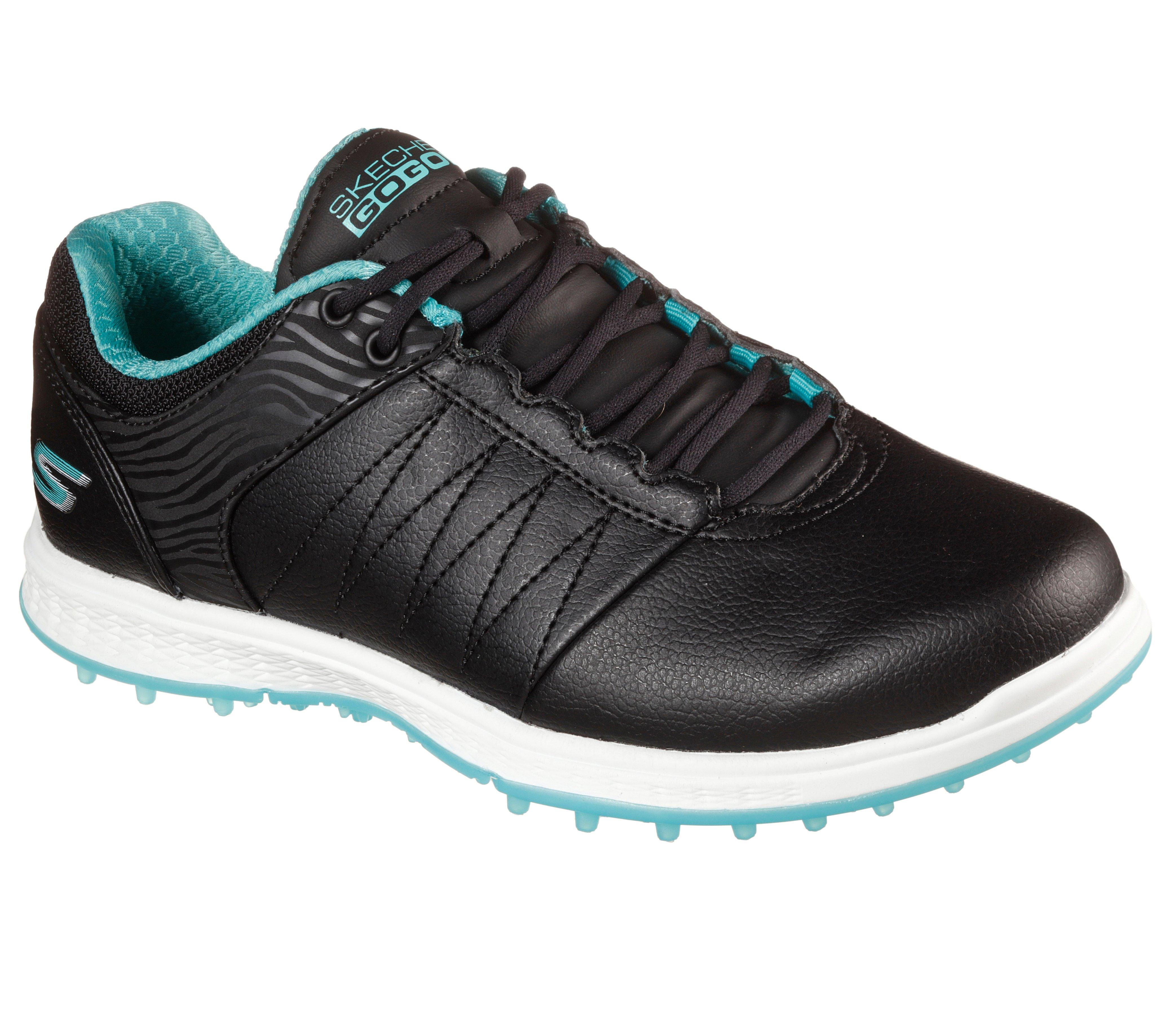 Women's Go Golf Pivot Spikeless Golf Shoe - Black/Turquoise