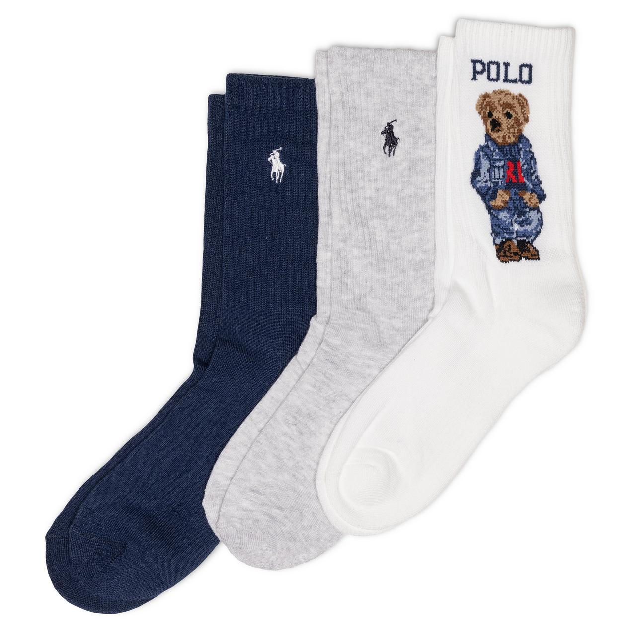 Women's Bear Crew Sock-3 Pack