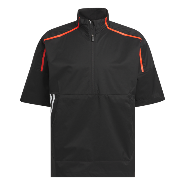 Adidas Men s Provisional Short Sleeve Rain Jacket in Black Red