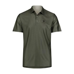 Men's Split Spot Geo Tech Short Sleeve Polo BEN SHERMAN