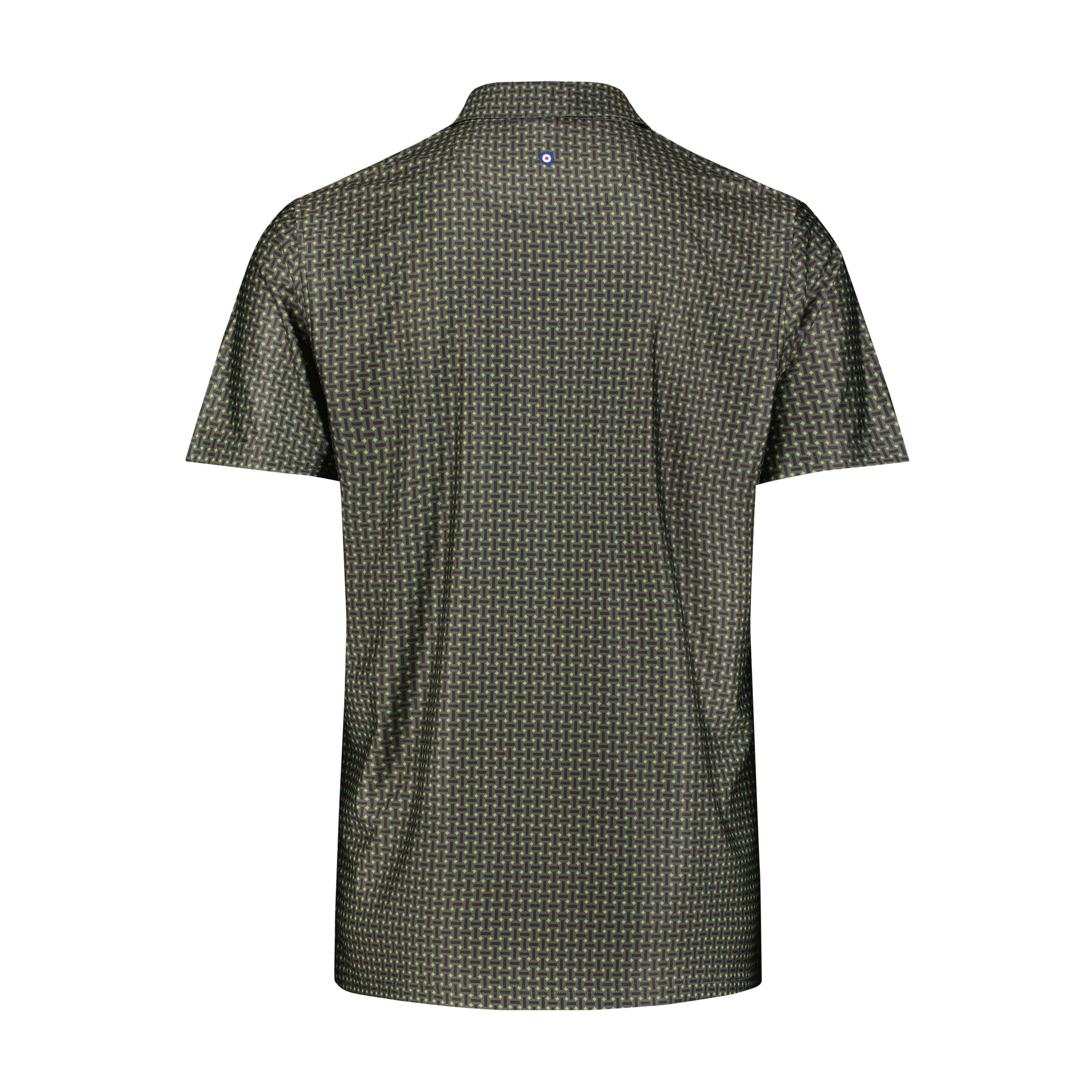 Men's Split Spot Geo Tech Short Sleeve Polo