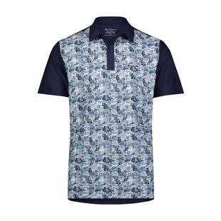 Men's Split Spot Geo Short Sleeve Polo BEN SHERMAN