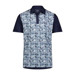 Men's Split Spot Geo Short Sleeve Polo