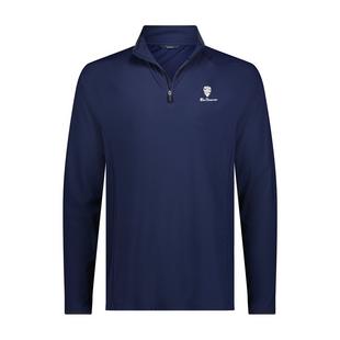 Men's Solid Pique 1/4 Zip Pullover BEN SHERMAN