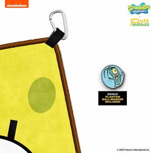 Spongebob Face Golf Towel PUTT BUDDIES