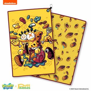 Serviette Spongebob Krusty Pants avec marqueur de balle PUTT BUDDIES