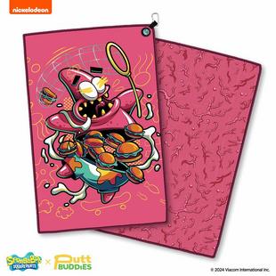 Serviette Patrick Krusty Pants avec marqueur de balle PUTT BUDDIES
