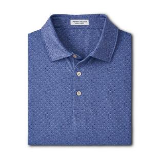 Men's Pink Skullada Performance Jersey Short Sleeve Polo PETER MILLAR