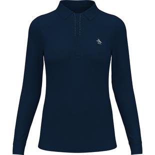 Women's Mesh Long Sleeve Polo ORIGINAL PENGUIN GOLF