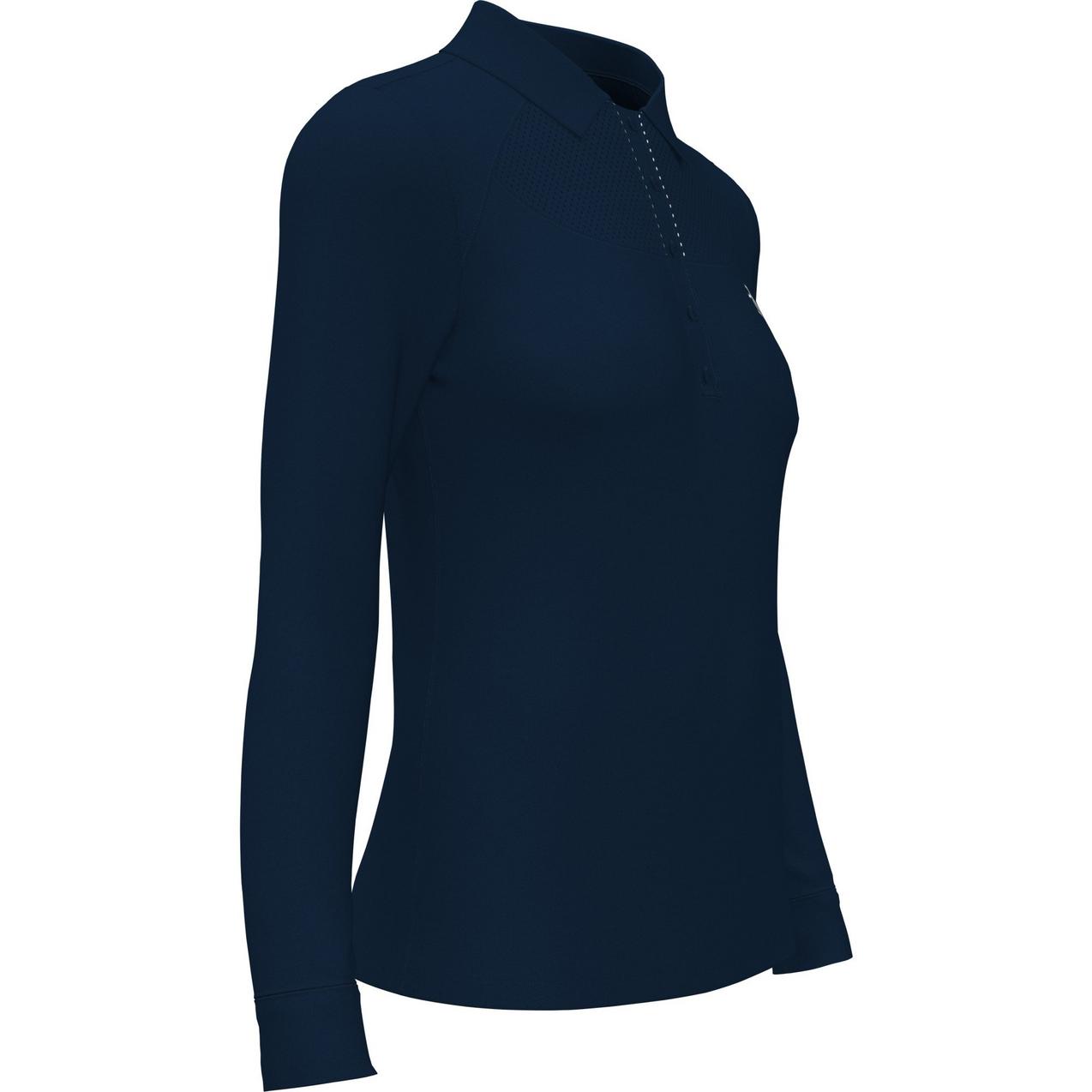 Women's Mesh Long Sleeve Polo