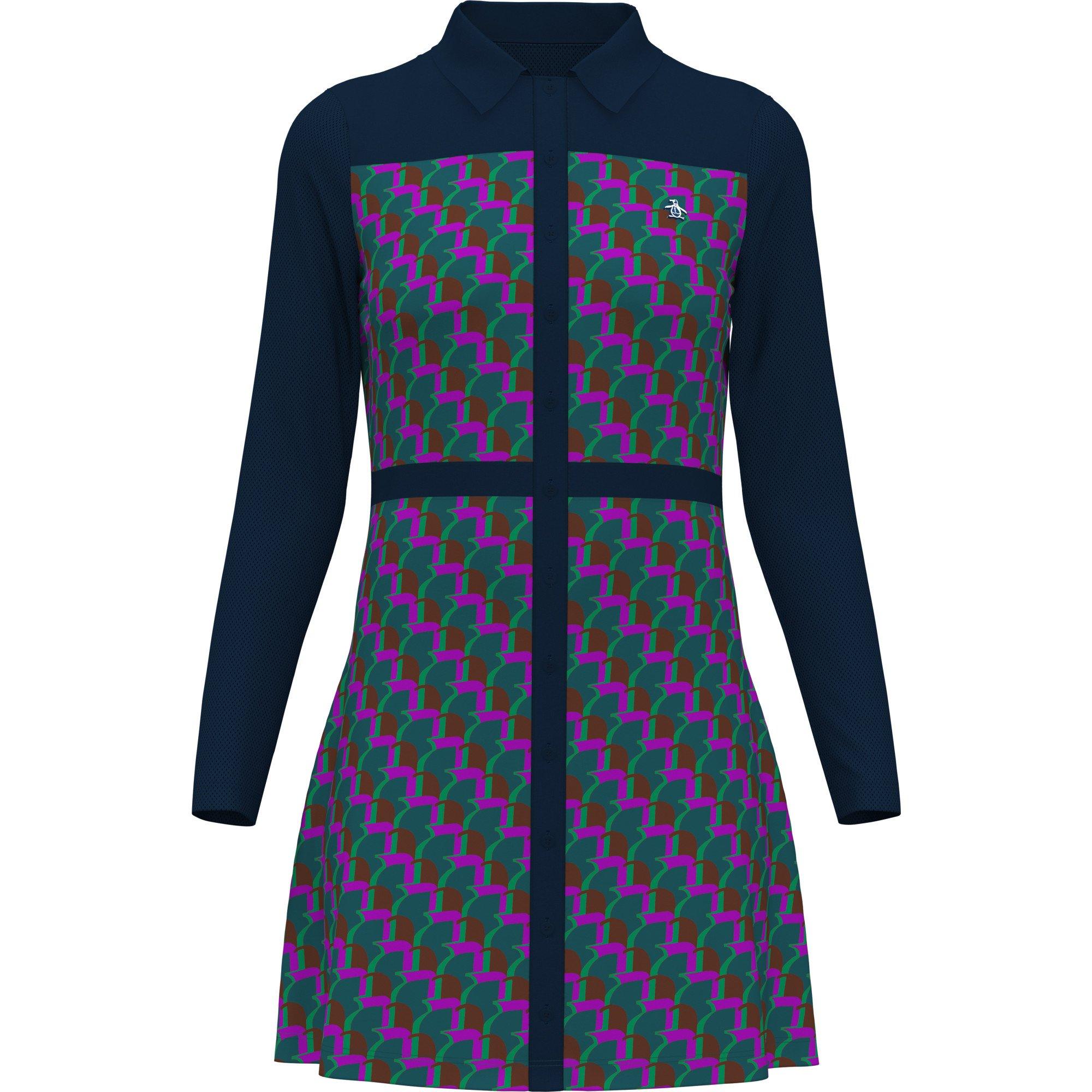 Women's Penguin Printed Long Sleeve Dress | ORIGINAL PENGUIN GOLF | Dresses  | Women's | Golf Town Limited