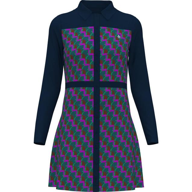 Women's Penguin Printed Long Sleeve Dress | ORIGINAL PENGUIN GOLF | Dresses  | Women's | Golf Town Limited