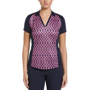 Women's Birdie Geo Print Short Sleeve Polo