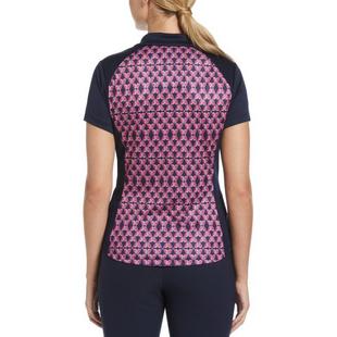 Women's Birdie Geo Print Short Sleeve Polo PGA TOUR