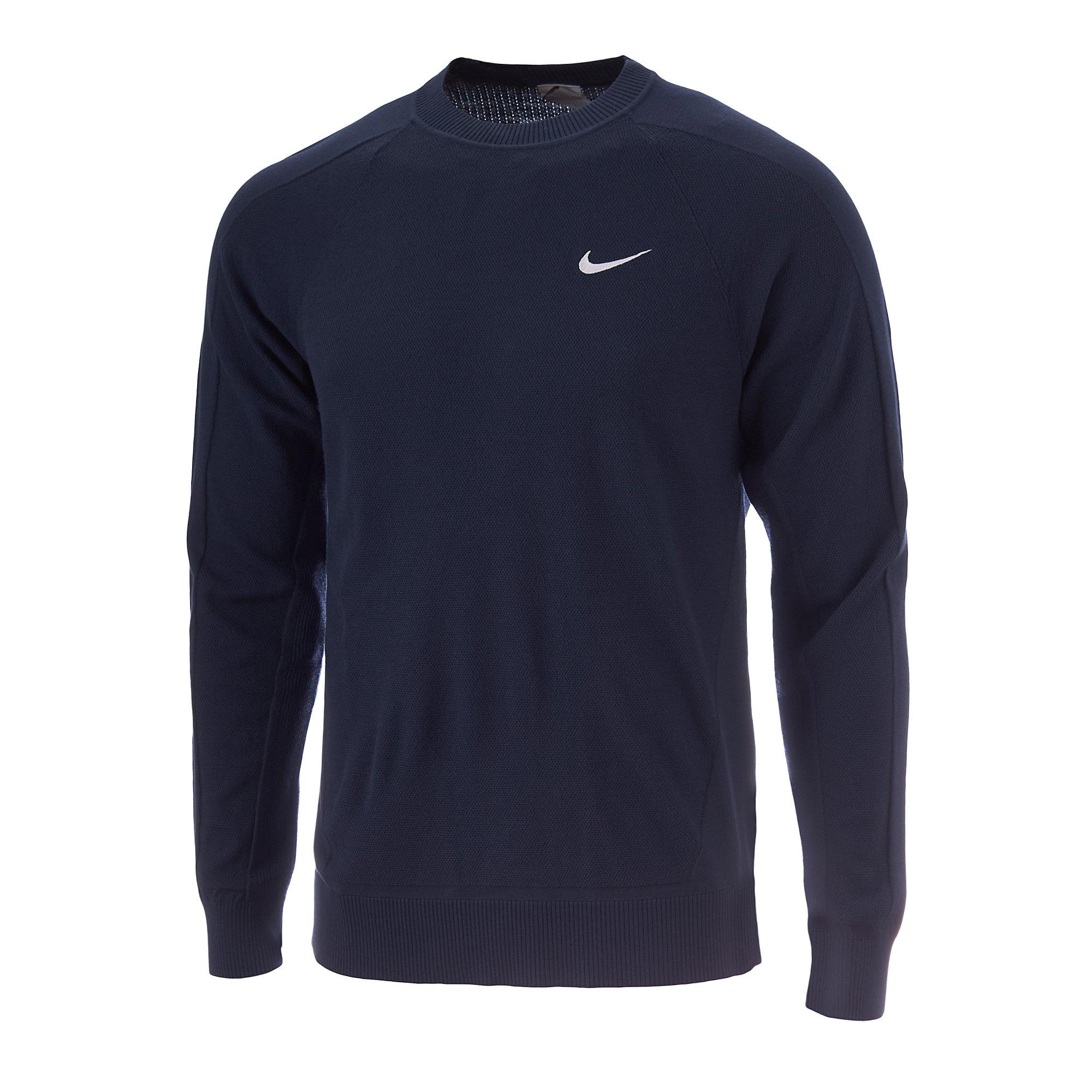 Crew Neck Mens Nike Golf Sweater Nike Tour Mens Golf Jumper Rebel