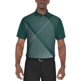 Men's Heather Argyle Print Short Sleeve Polo PGA TOUR