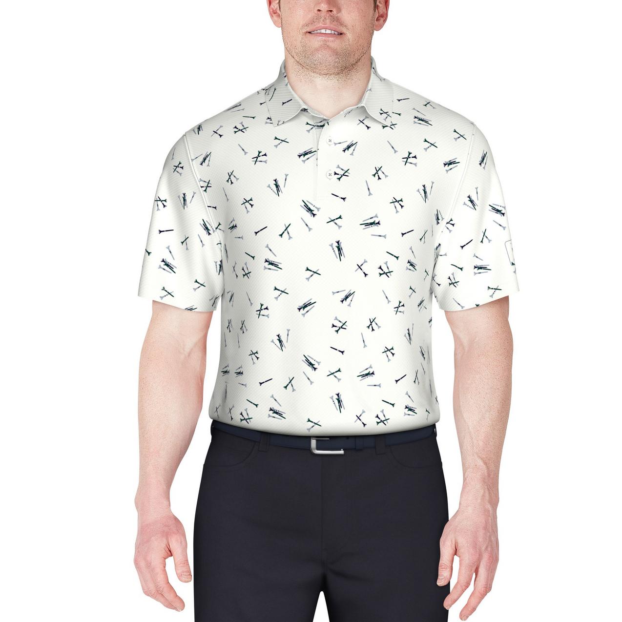 Men's Tossed Tees Printed Short Sleeve Polo