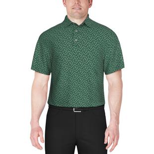 Men's Floral Print Short Sleeve Polo