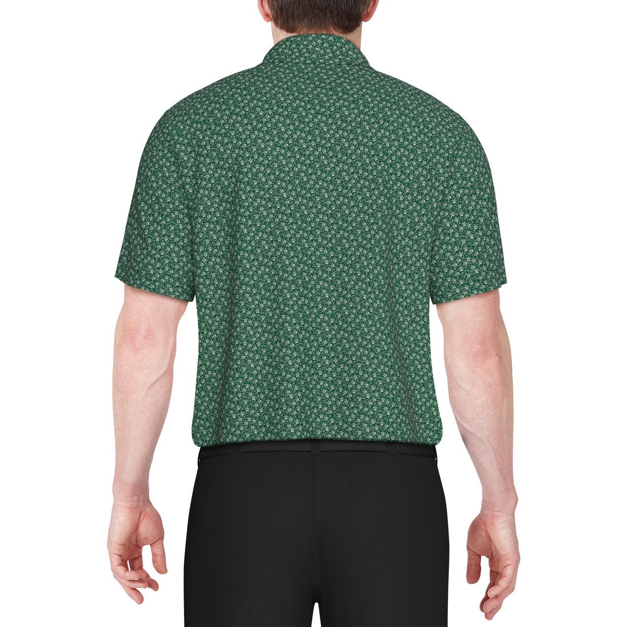 Men's Floral Print Short Sleeve Polo