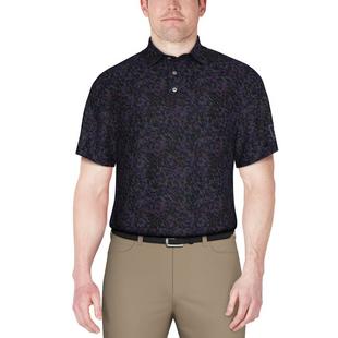 Men's Clustered Geo Print Short Sleeve Polo