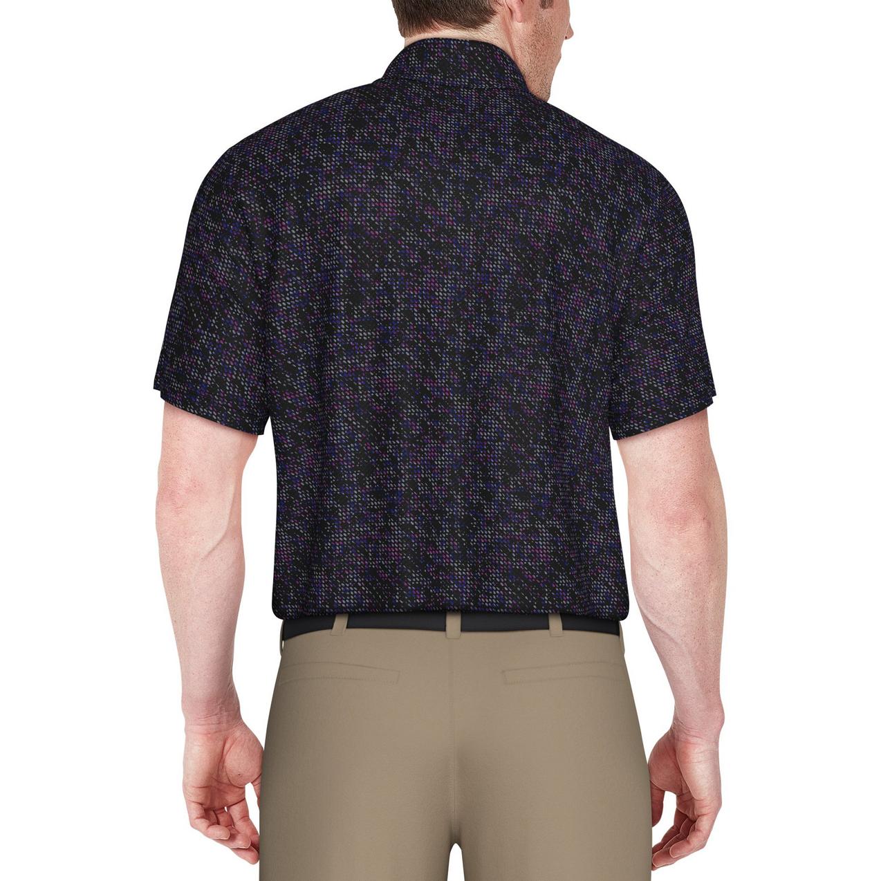 Men's Clustered Geo Print Short Sleeve Polo