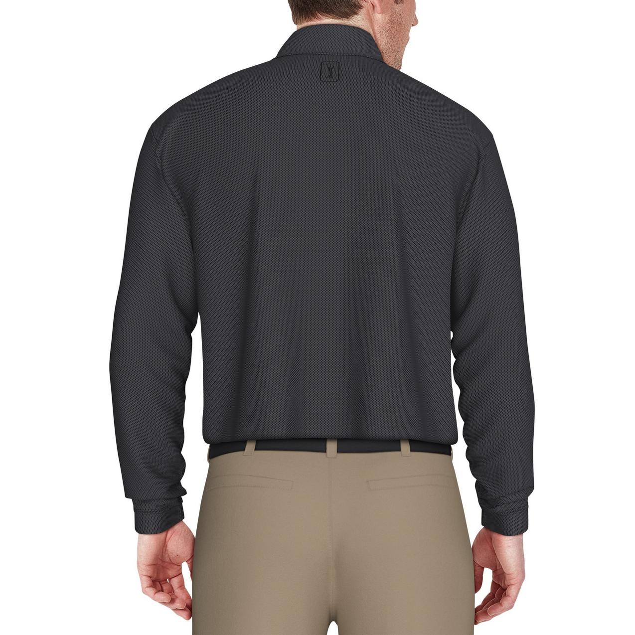 Men's Jacquard Longsleeve Polo