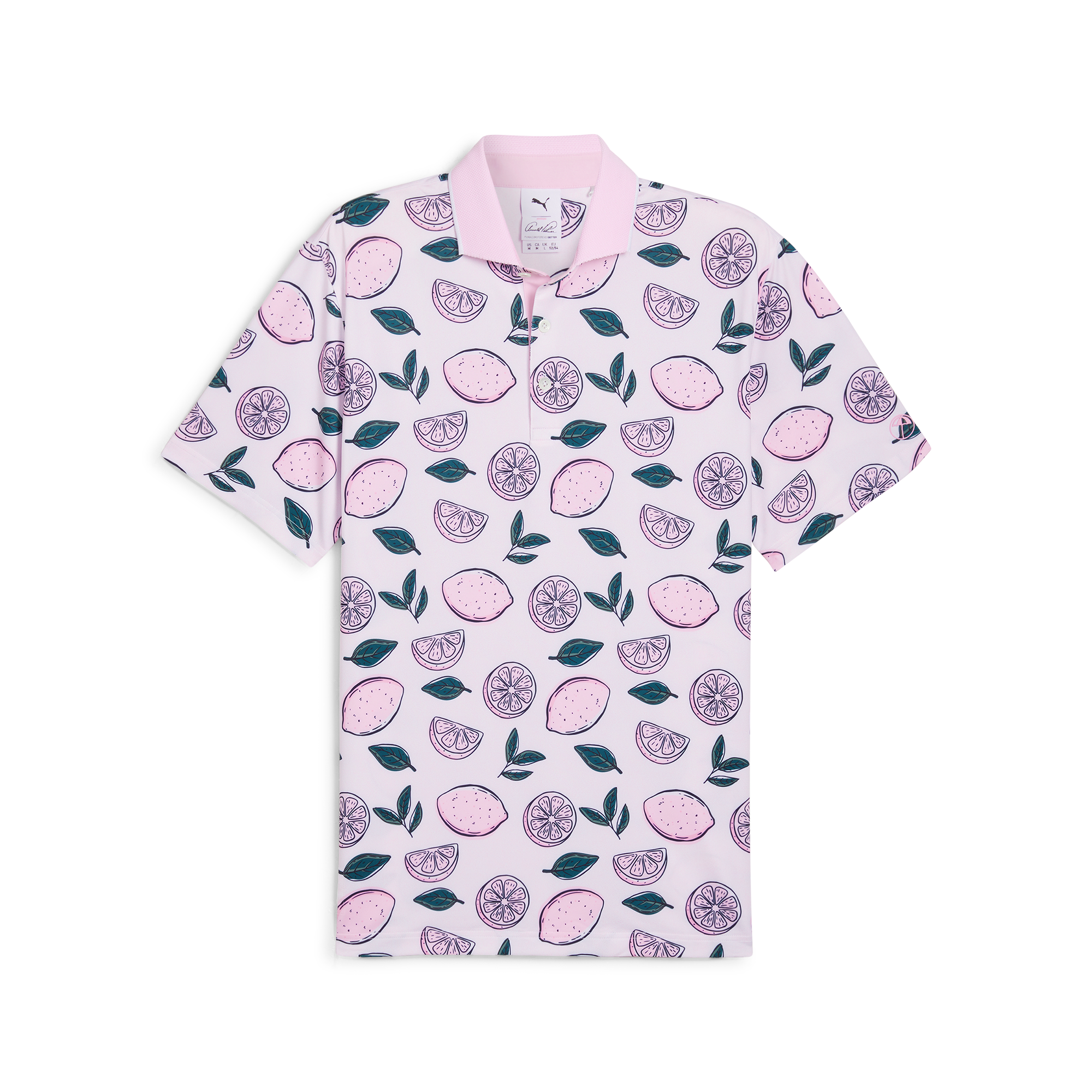 Men's Puma x AP Pink Lemonade Short Sleeve Polo