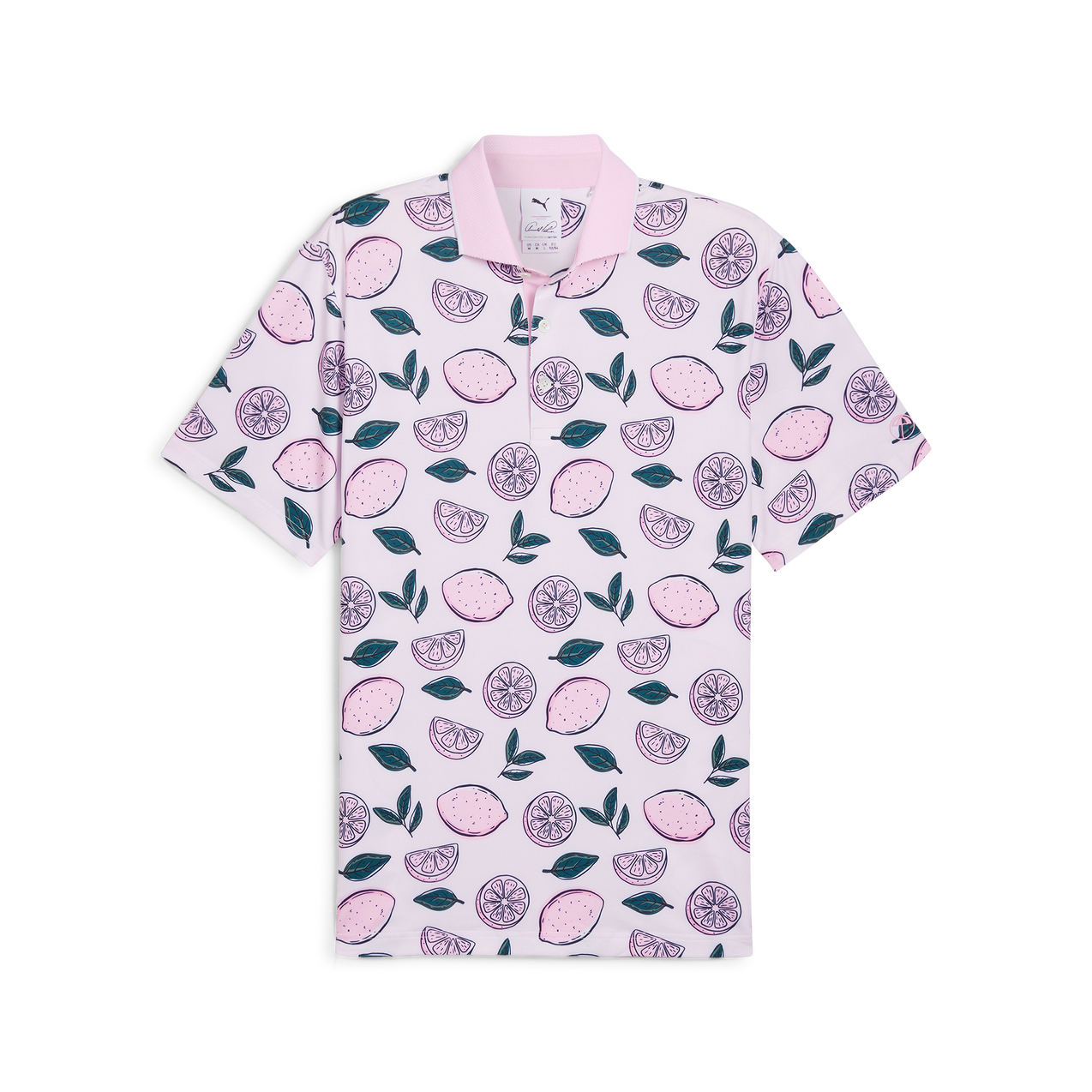 Men's Puma x AP Pink Lemonade Short Sleeve Polo