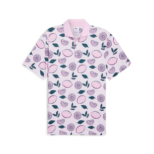 Men's Puma x AP Pink Lemonade Short Sleeve Polo