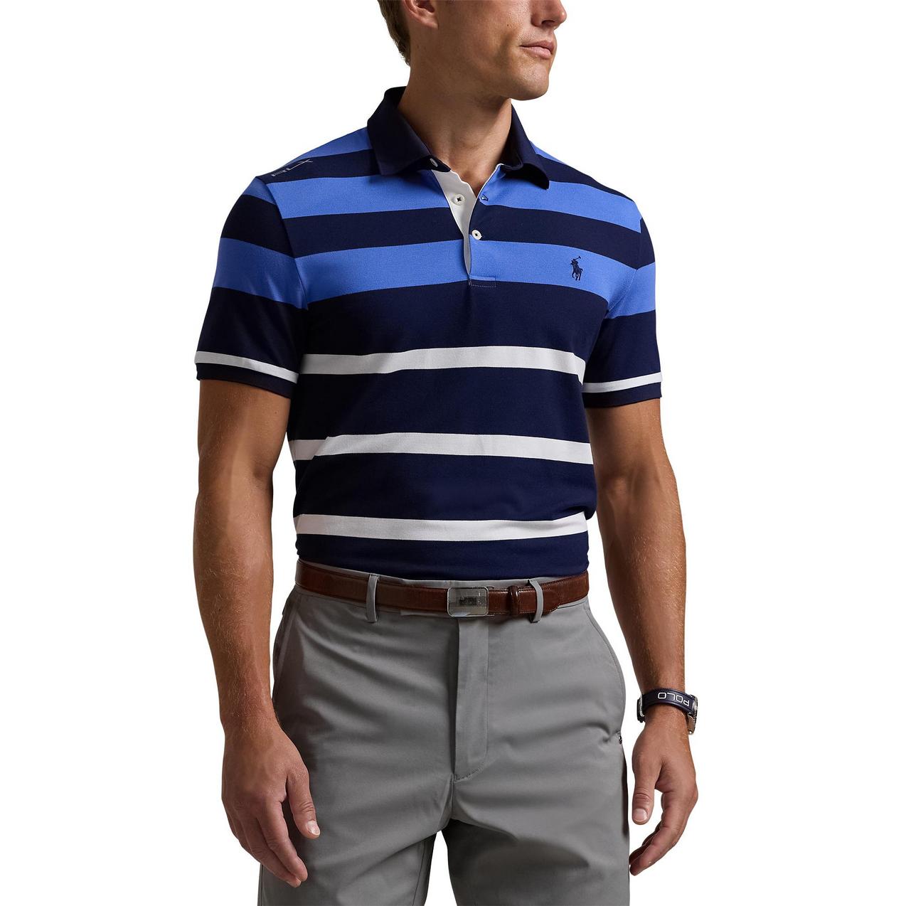 Men's M2 Striped Short Sleeve Polo