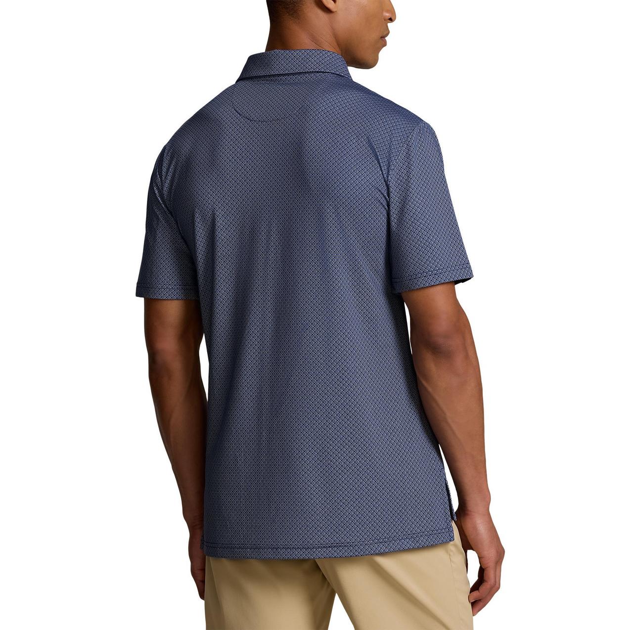 Men's M7 Diamond Print Short Sleeve Polo