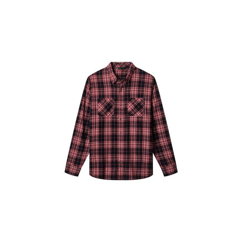 Men's Cloud Flannel Plaid Long Sleeve Shirt