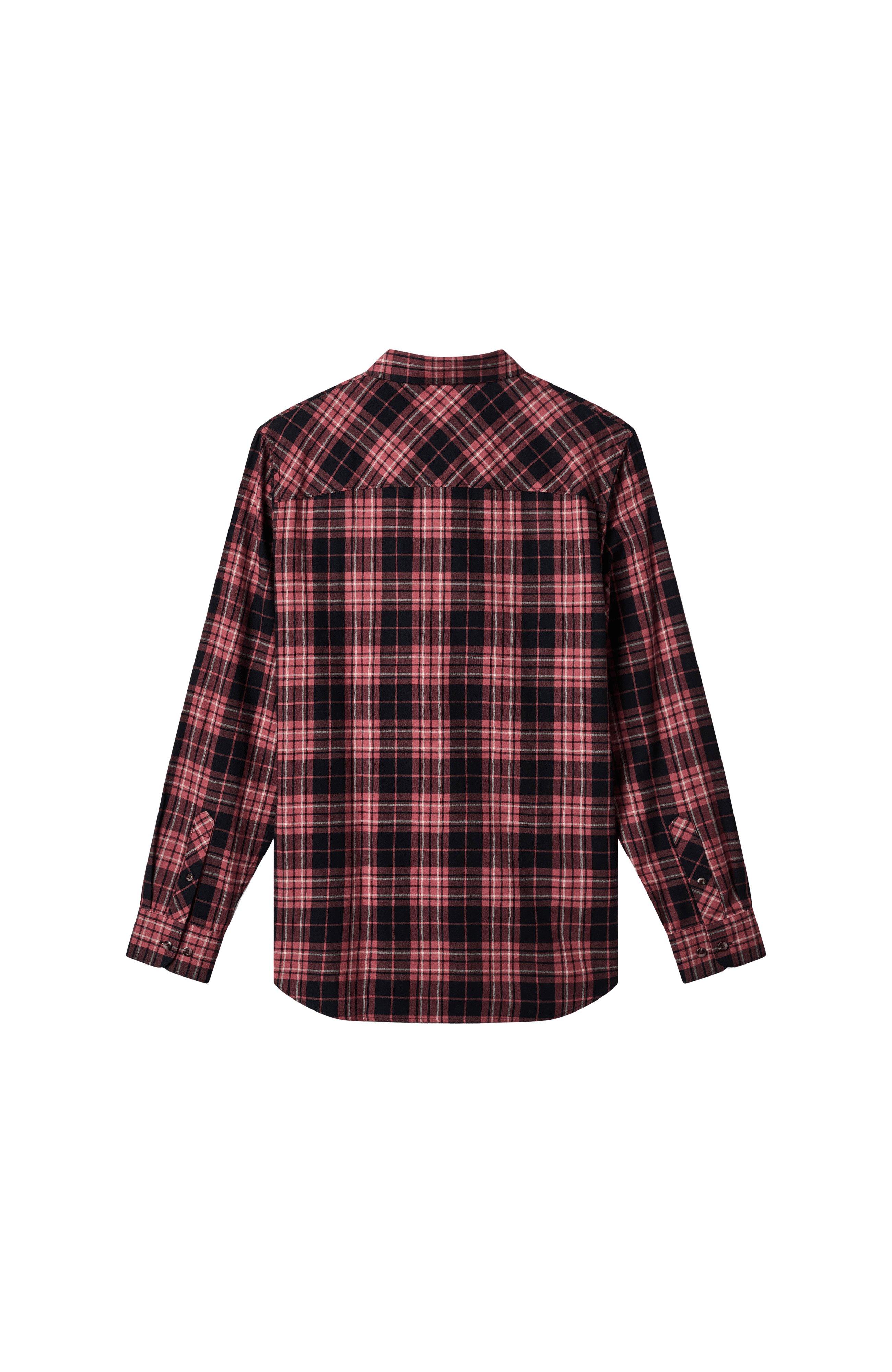 Men's Cloud Flannel Plaid Long Sleeve Shirt