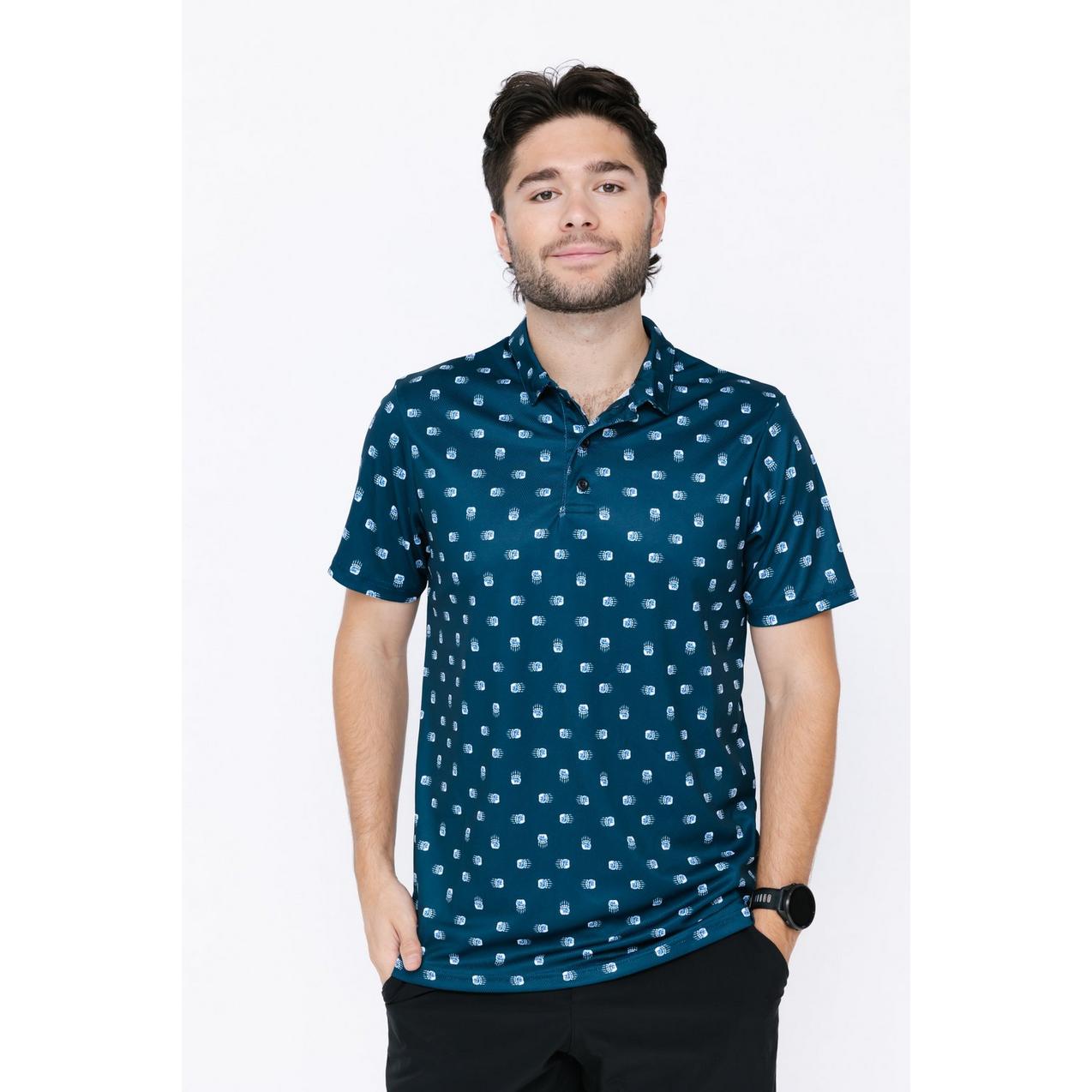 Men's Bear Paw Short Sleeve Polo