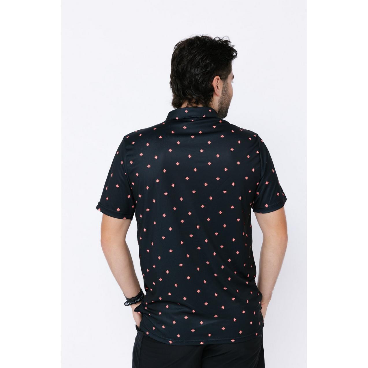 Men's Eagle Maple Leaf Short Sleeve Polo