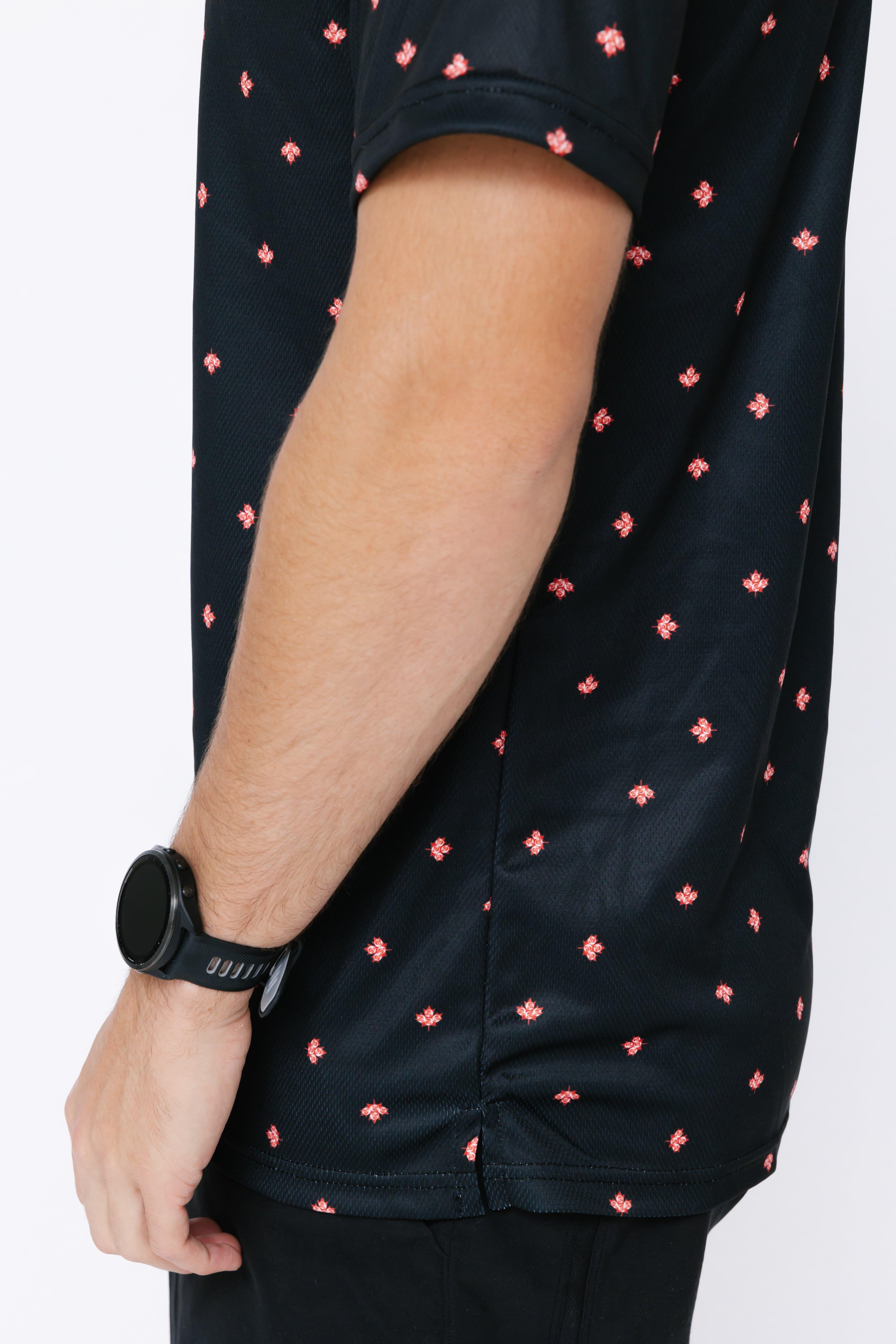 Men's Eagle Maple Leaf Short Sleeve Polo