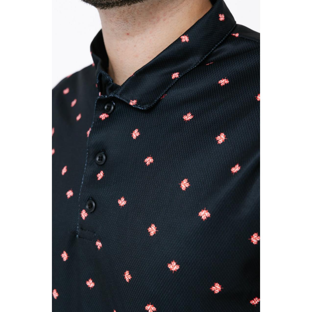 Men's Eagle Maple Leaf Short Sleeve Polo