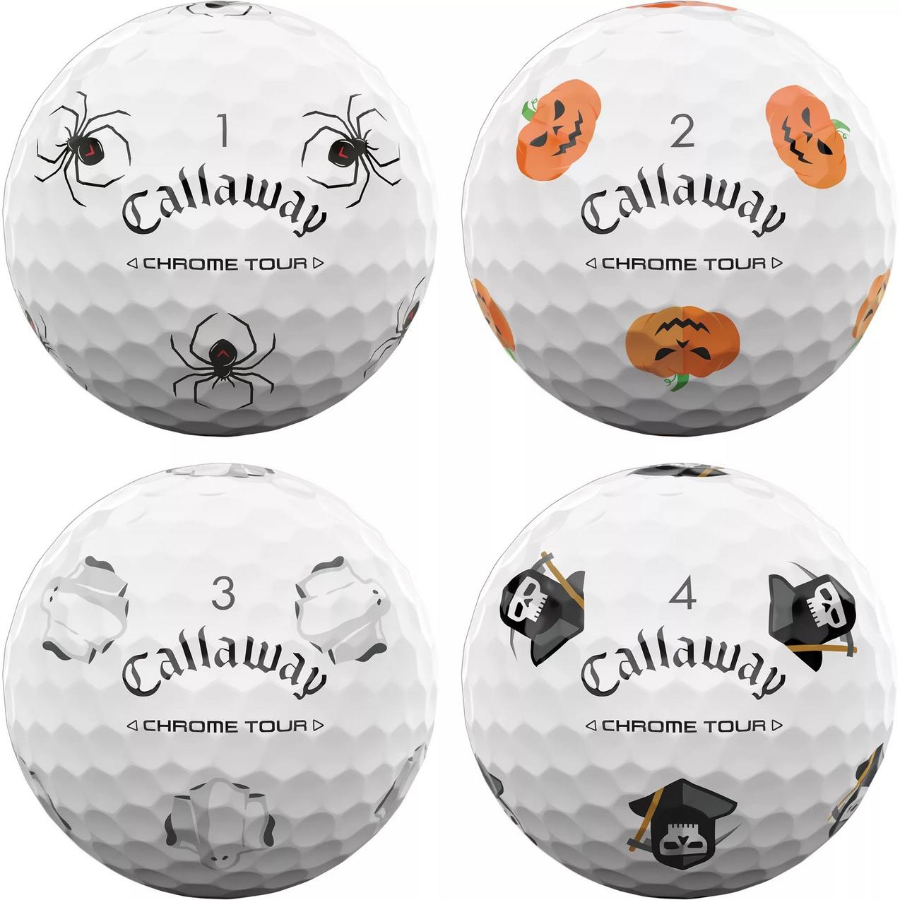 Limited Edition - Chrome Tour Golf Balls - Halloween